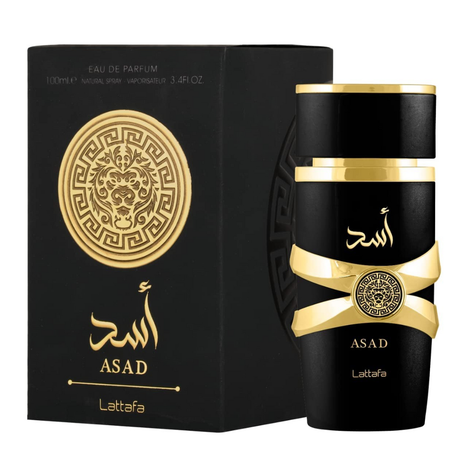 Lattafa Asad EDP 100ml bottle, front view