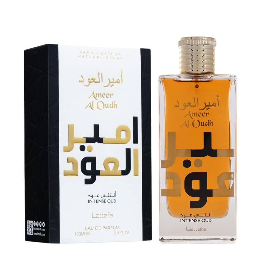 Lattafa Ameer Al Oudh Intense Oud EDP 100ml bottle, front view